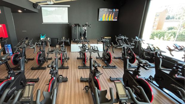 Sala de Bike do CD Supera Coimbra. O centro desportivo mais inovador e sustentável de Portugal.